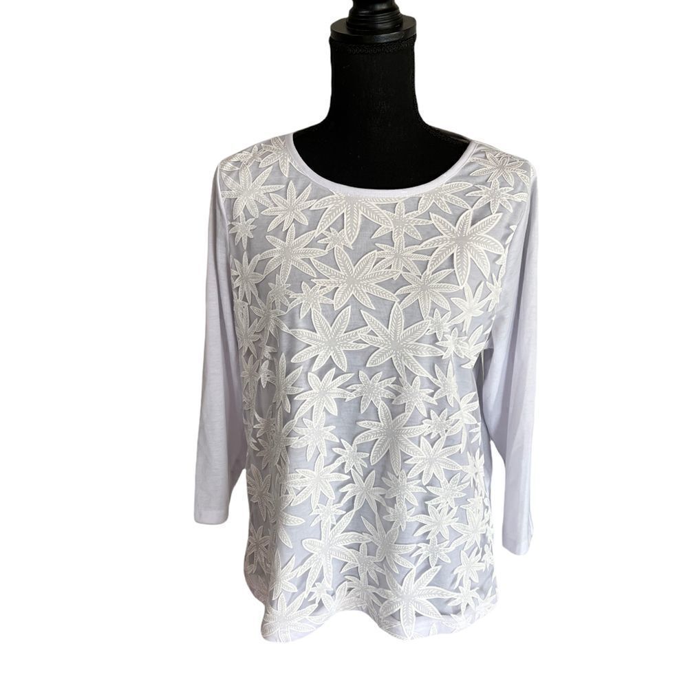 Long Sleeve Floral Blouse by Cathy Daniels